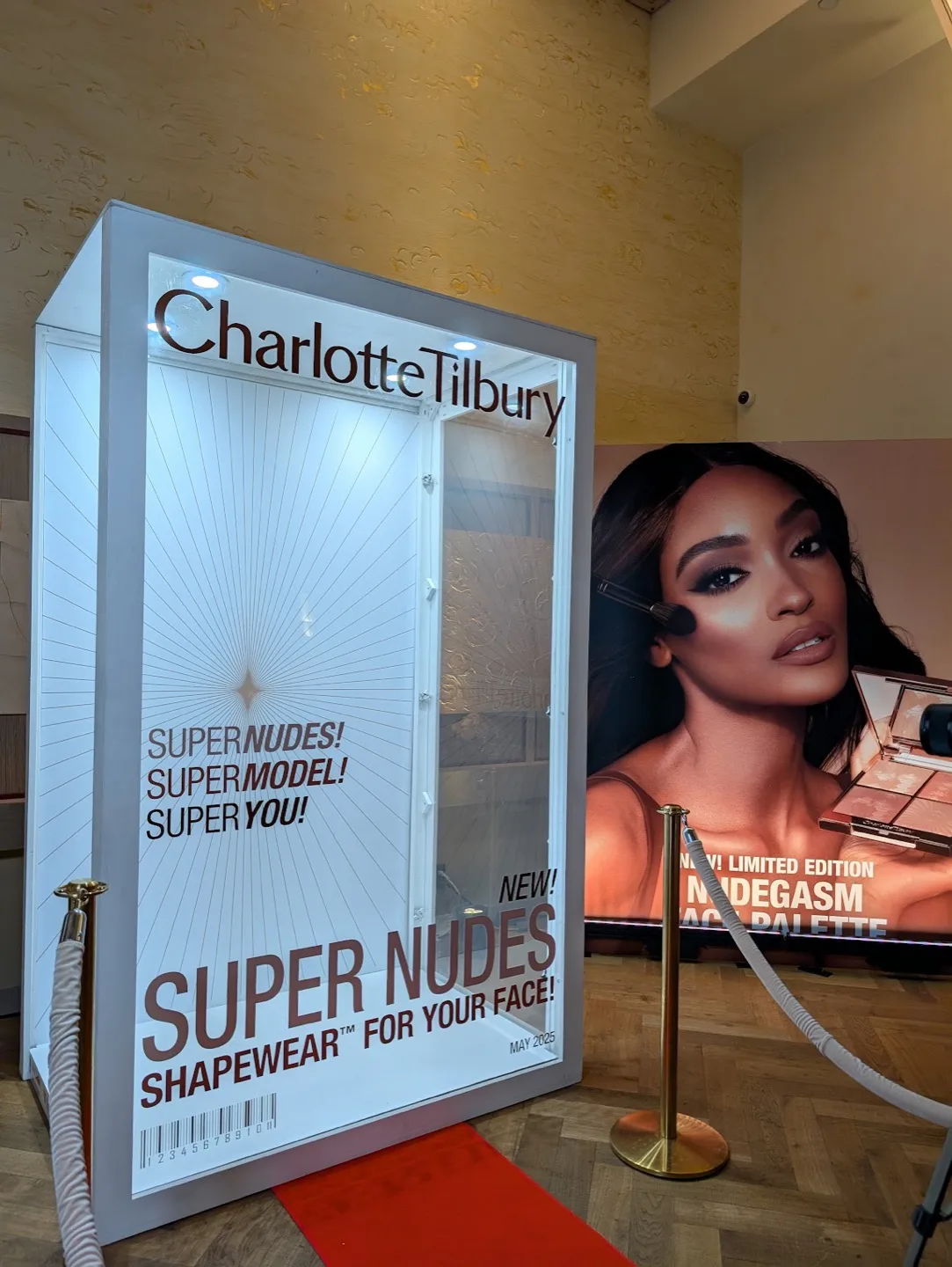 Charlotte Tilbury branded magazine photo booth activation NYC